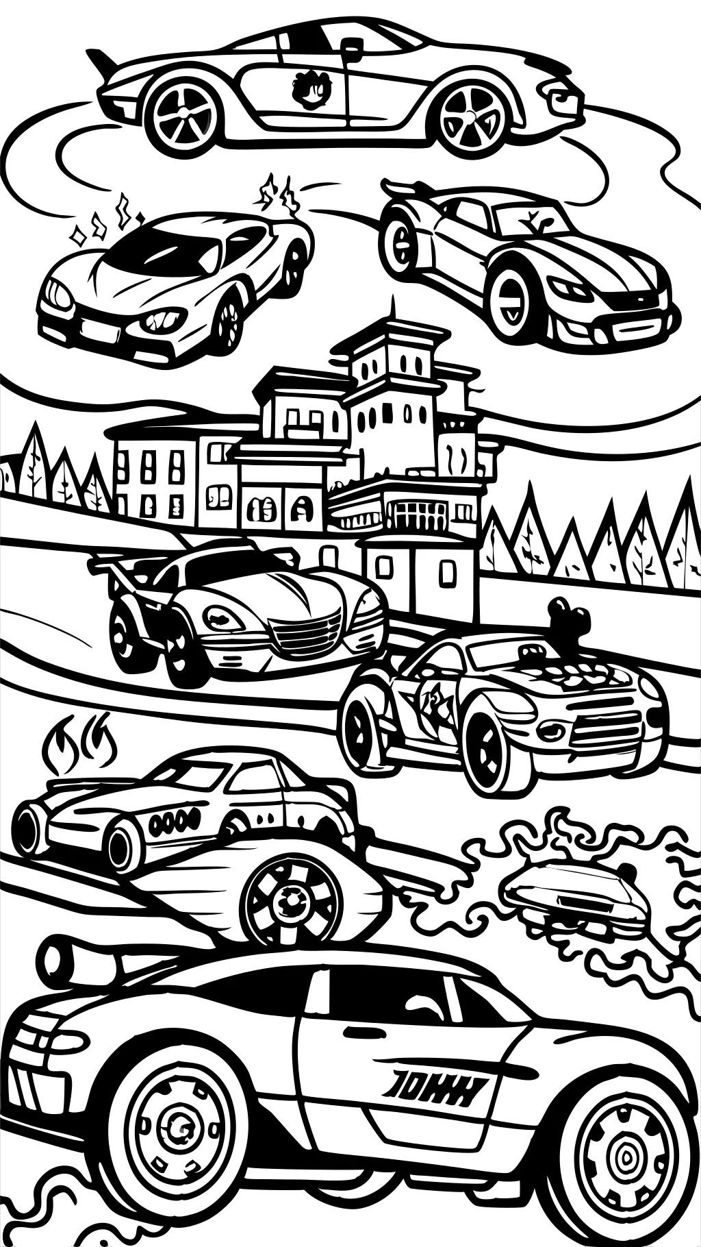 hot wheels cars coloring pages